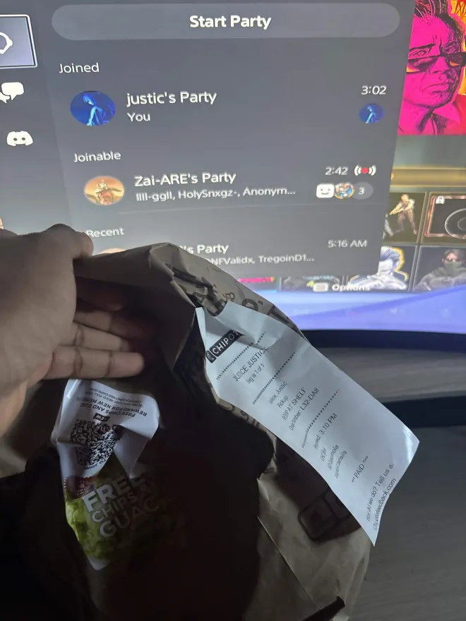 Order proof screenshot